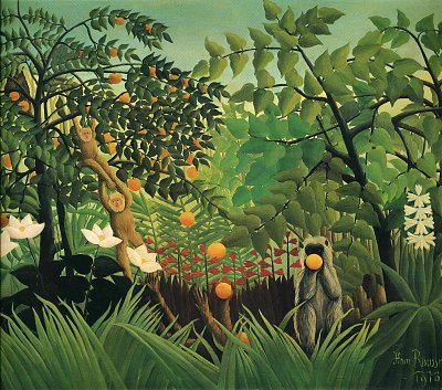 exotic landscape von Henri Rousseau als Kunstdruck auf Leinwand
