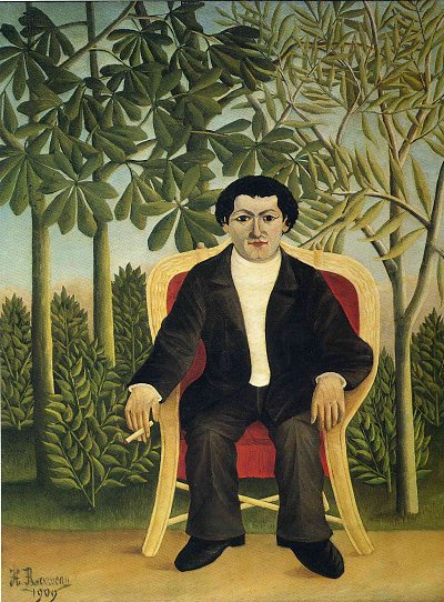 portrait of joseph brummer von Henri Rousseau als Kunstdruck auf Leinwand