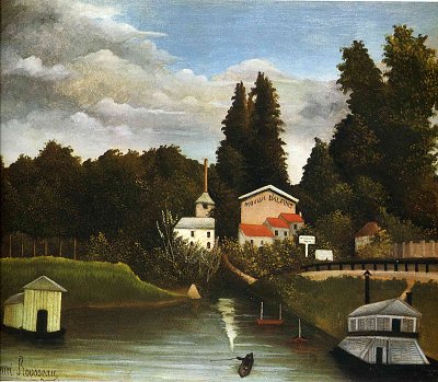 the mill at alfor von Henri Rousseau als Kunstdruck auf Leinwand