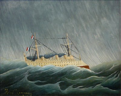 the storm tossed vessel von Henri Rousseau als Kunstdruck auf Leinwand