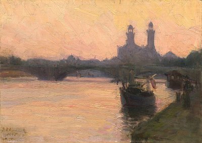 The Seine von Henry Ossawa Tanner als Kunstdruck auf Leinwand