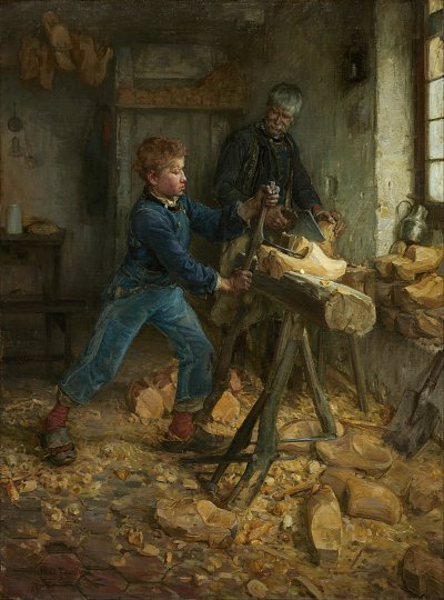The Young Sabot Maker von Henry Ossawa Tanner als Kunstdruck auf Leinwand