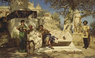 The patrician s siesta von Henryk Siemiradzki als Kunstdruck auf Leinwand