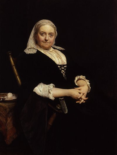 Dinah Maria Craik von Hubert von Herkomer als Kunstdruck auf Leinwand