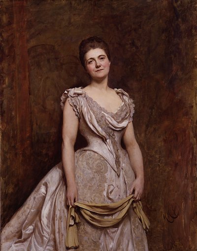 Emilia Francis von Hubert von Herkomer als Kunstdruck auf Leinwand