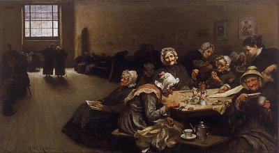 Eventide von Hubert von Herkomer als Kunstdruck auf Leinwand
