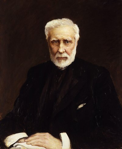Sir George Grey von Hubert von Herkomer als Kunstdruck auf Leinwand