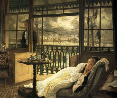A Passing Storm von James Tissot als Kunstdruck auf Leinwand