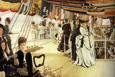 Ball on Shipboard von James Tissot als Kunstdruck auf Leinwand