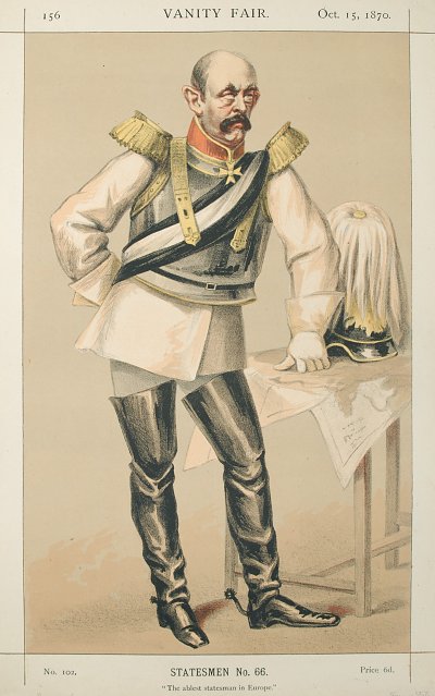 Caricature of Count von Bismarck Schoenausen von James Tissot als Kunstdruck auf Leinwand