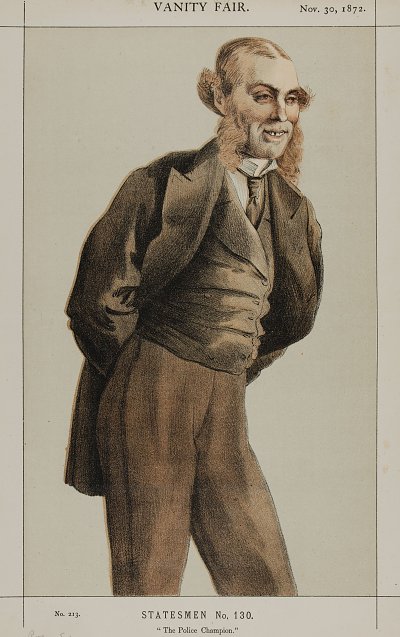 Caricature of Mr Roger Eykyn Liberal MP for Windsor von James Tissot als Kunstdruck auf Leinwand