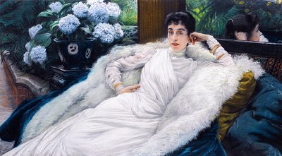 Clotilde Briatte Comtesse Pillet Will von James Tissot als Kunstdruck auf Leinwand