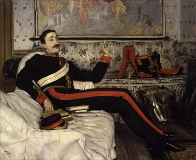 Frederick Gustavus Burnaby von James Tissot als Kunstdruck auf Leinwand