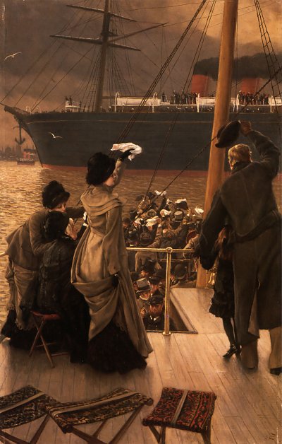 Goodbye on the Mersey von James Tissot als Kunstdruck auf Leinwand