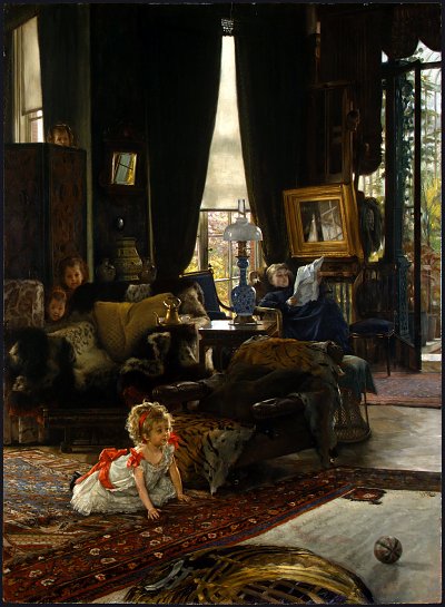 Hide and Seek von James Tissot als Kunstdruck auf Leinwand