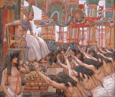 Joseph Dwelleth in Egypt von James Tissot als Kunstdruck auf Leinwand