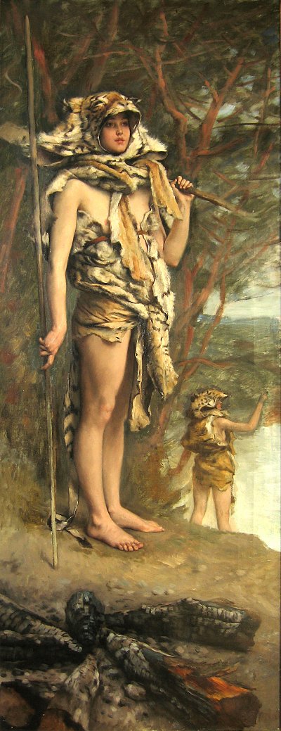 La femme Prehistorique von James Tissot als Kunstdruck auf Leinwand