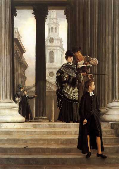 London Visitors von James Tissot als Kunstdruck auf Leinwand