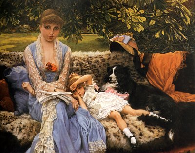 Quiet von James Tissot als Kunstdruck auf Leinwand