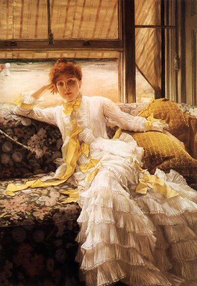 Seaside von James Tissot als Kunstdruck auf Leinwand