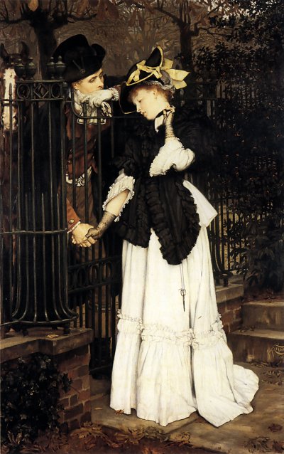 The Farewell von James Tissot als Kunstdruck auf Leinwand