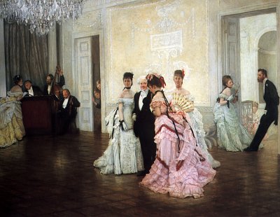 Too Early von James Tissot als Kunstdruck auf Leinwand