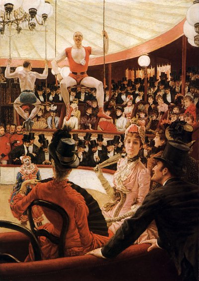 Womenof Paris The Circus Lover von James Tissot als Kunstdruck auf Leinwand
