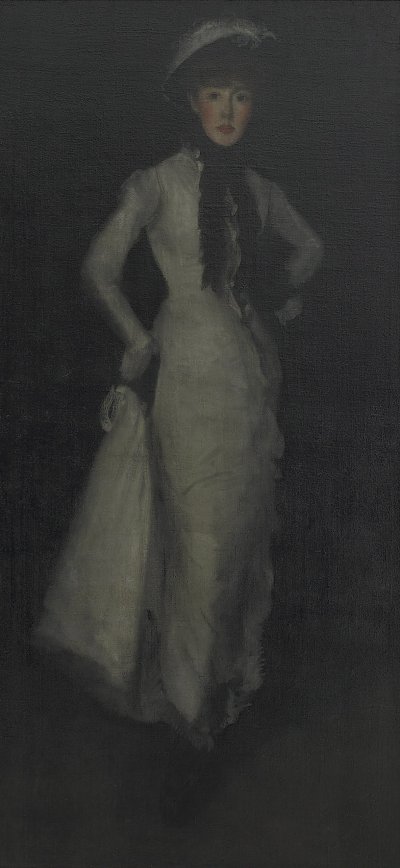 Arrangement in White and Black von James McNeill Whistler als Kunstdruck auf Leinwand