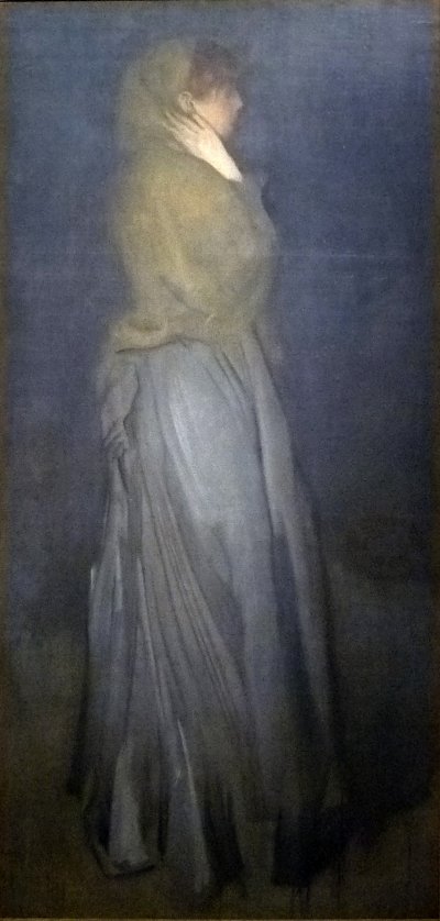 Arrangement in yellow and gray von James McNeill Whistler als Kunstdruck auf Leinwand