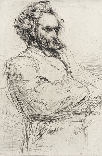 Drouet von James McNeill Whistler als Kunstdruck auf Leinwand