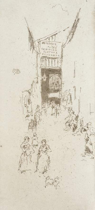 Fleur de Lys Passage von James McNeill Whistler als Kunstdruck auf Leinwand