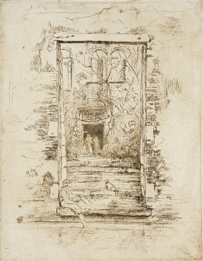 Garden von James McNeill Whistler als Kunstdruck auf Leinwand
