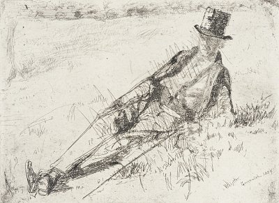 Greenwich Pensioner von James McNeill Whistler als Kunstdruck auf Leinwand