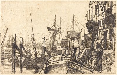 Limehouse von James mcneill whistler als Kunstdruck auf Leinwand