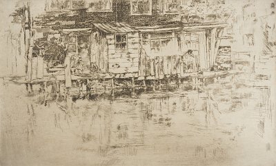 Long House Dyer s Amsterdam von James mcneill whistler als Kunstdruck auf Leinwand