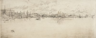 Long Venice von James McNeill Whistler als Kunstdruck auf Leinwand