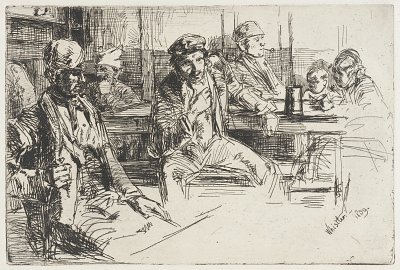 Longshoremen von James McNeill Whistler als Kunstdruck auf Leinwand