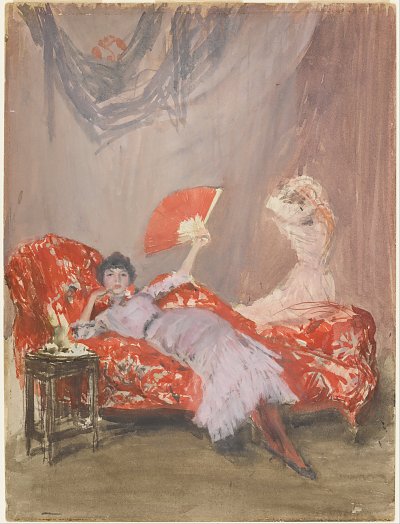 Milly Finch von James McNeill Whistler als Kunstdruck auf Leinwand