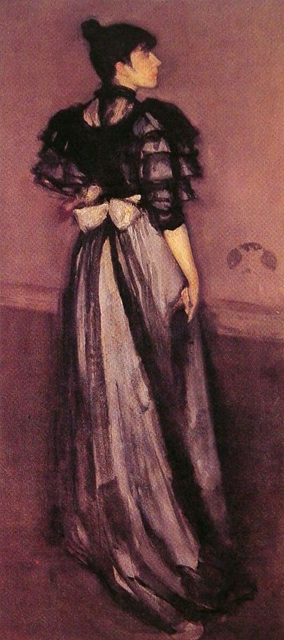 Mother of Pearl and Silver The Andalusian von James McNeill Whistler als Kunstdruck auf Leinwand