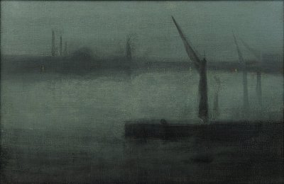 Nocturne Blue and Silver Battersea Reach von James McNeill Whistler als Kunstdruck auf Leinwand