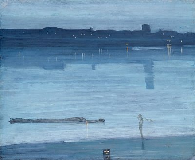 Nocturne Blue and Silver Chelsea von James McNeill Whistler als Kunstdruck auf Leinwand