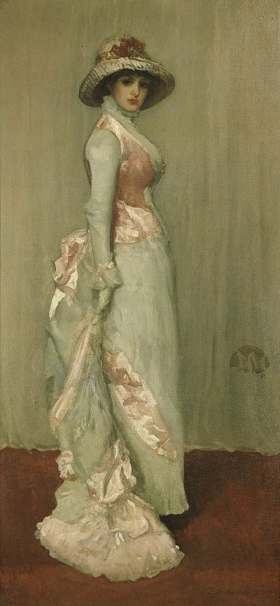 Nocturne in Rosa und Grau Portraet der Lady Meux von James McNeill Whistler als Kunstdruck auf Leinwand