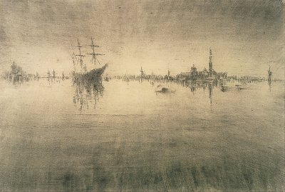 Nocturne von James McNeill Whistler als Kunstdruck auf Leinwand