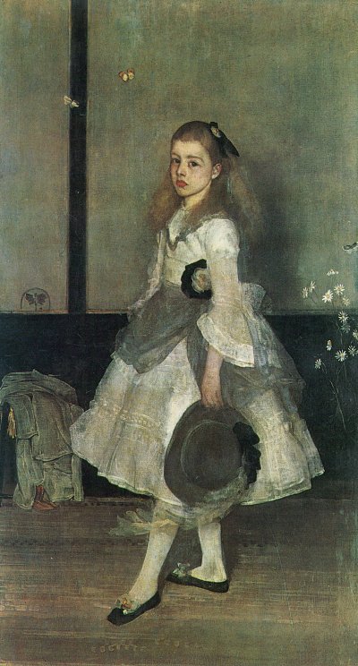 Portrait von Miss Alexander von James mcneill whistler als Kunstdruck auf Leinwand