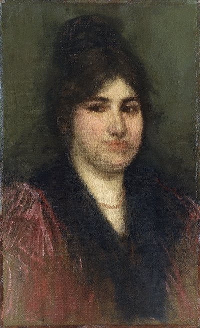 Rose et or La Napolitaine von James mcneill whistler als Kunstdruck auf Leinwand