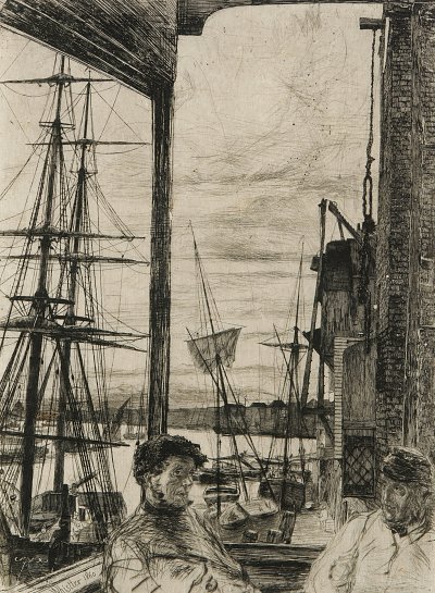 Rotherhithe von James mcneill whistler als Kunstdruck auf Leinwand