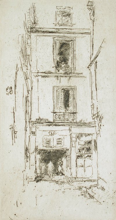 Rue des Bons Enfants Tours von James mcneill whistler als Kunstdruck auf Leinwand