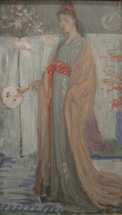 Sketch for Rose and Silver La Princesse du Pays de la Porcelaine von James mcneill whistler als Kunstdruck auf Leinwand