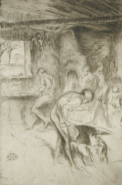 The Little Forge von James mcneill whistler als Kunstdruck auf Leinwand