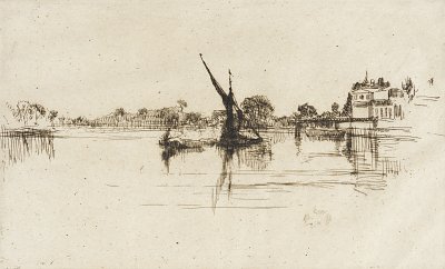 The Little Putney No 2 von James mcneill whistler als Kunstdruck auf Leinwand